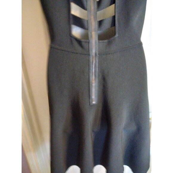 Bcbg Maxazria Dress Black Sleeveless Strapy Lined Back Sz L - Picture 7 of 11